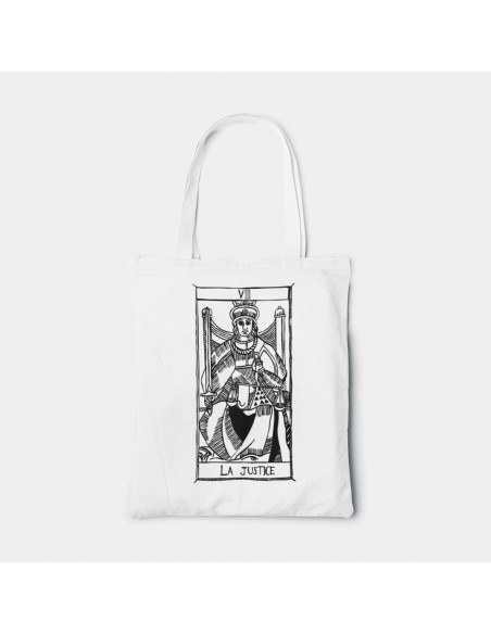Shopper Bag Tarot De Marseille Bag The Justice VIII