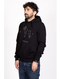 Origami Schnauzer Men's Hoodie