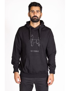 Origami Toy Poodle Men's Hoodie