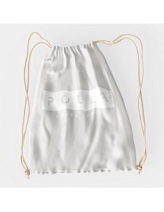 Drawstring Bag Sacca Polla Stampa Bianco 2