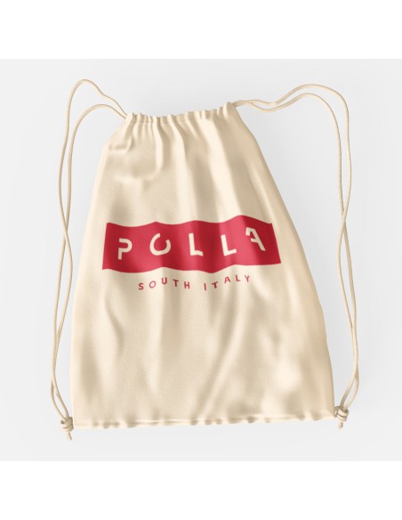 Drawstring Bag Polla Print Red