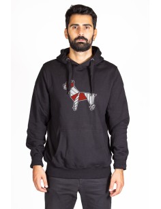 Pop Origami Boxer Men's Hooded Sweatshirt