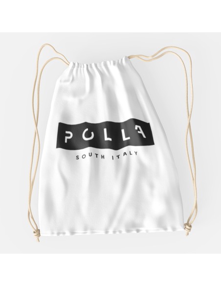 Drawstring Bag Polla Print Black