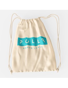 Drawstring Bag Sacca Polla Stampa Azzurro 2