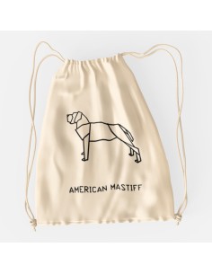 Drawstring Bag Sacca Origami American Mastiff 2