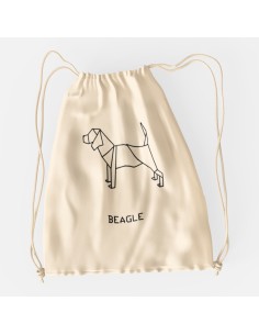 Drawstring Bag Sacca Origami Beagle 2