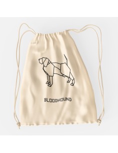 Drawstring Bag Sacca Origami Bloodhound