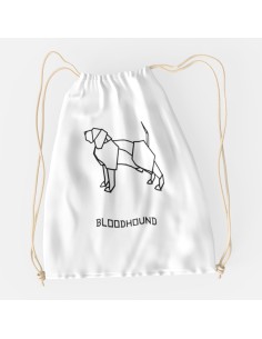 Drawstring Bag Sacca Origami Bloodhound 2