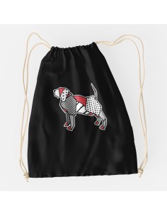 Drawstring Bag Sacca Pop Origami Bloodhound 2