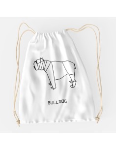 Drawstring Bag Sacca Origami Bulldog 2