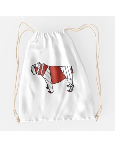 Drawstring Bag Sacca Pop Origami Bulldog 2