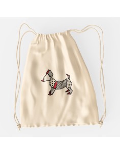 Drawstring Bag Sacca Pop Origami Chihuahua 2