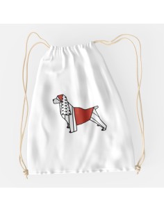 Drawstring Bag Sacca Pop Origami Cocker Spaniel 2