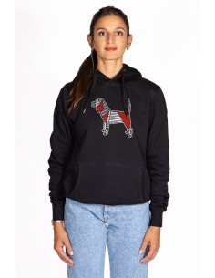 Pop Origami Beagle Women's Hooded Sweatshirt