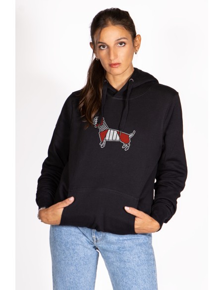 Pop Origami Dachsund Women's Hoodie