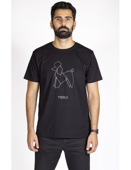 T-shirt Uomo Origami Poodle