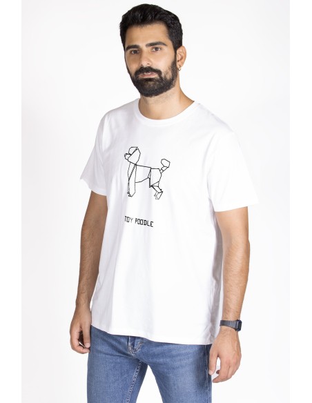 T-shirt Men's Origami Toy Poodle