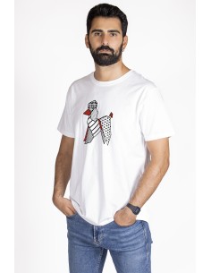 T-shirt Men's Pop Origami Poodle 2