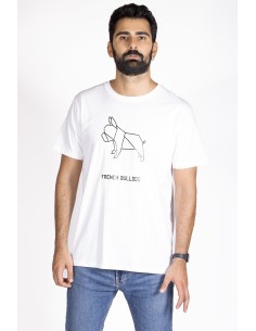 T-shirt Men's Origami French Bulldog 2