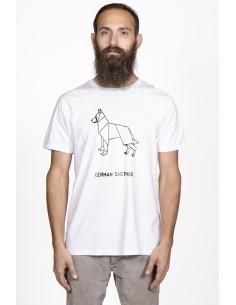 T-shirt Men's Origami German Shepherd 2