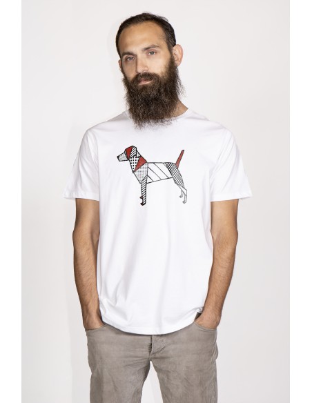 T-shirt Uomo Pop Origami Jack Russell