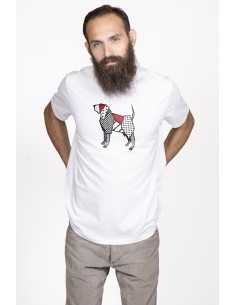 T-shirt Men's Pop Origami Bloodhound