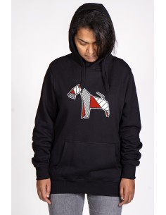 Pop Origami Fox Terrier Women's Hoodie
