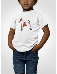 Kids Pop Origami Airedale Terrier T-Shirt
