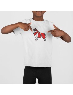 Kids Pop Origami Australian Shepherd T-Shirt