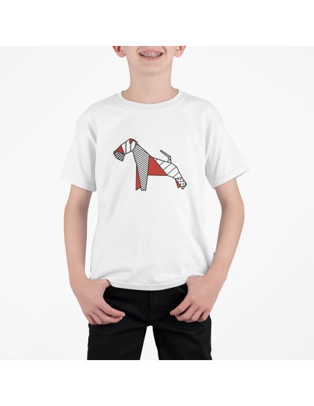 T-shirt Kids Pop Origami Fox Terrier