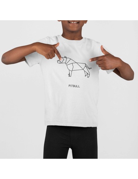 Kids Origami Pitbull T-Shirt