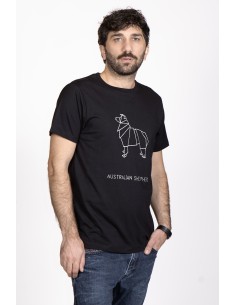 T-shirt Men's Origami Australian Shepherd 2