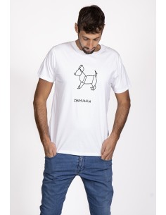 T-shirt Men's Origami Chihuahua 2
