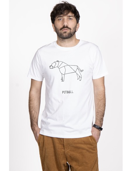 T-shirt Men's Origami Pitbull