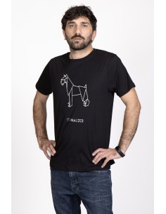 T-shirt Men's Origami Schnauzer 2