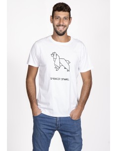 T-shirt Men's Origami Springer Spaniel