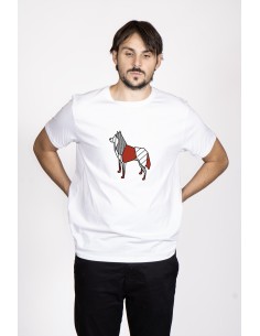 T-shirt Men's Pop Origami Siberian Husky 2