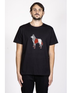 T-shirt Men's Pop Origami Siberian Husky