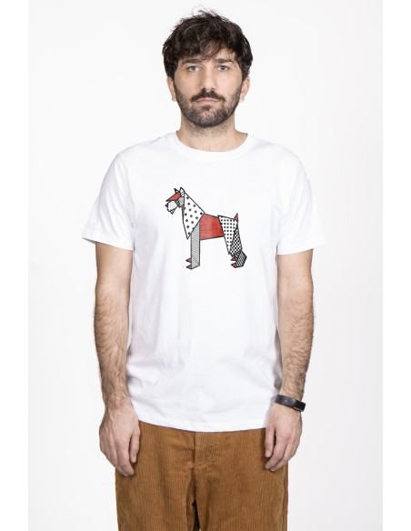 T-shirt Men's Pop Origami Schnauzer