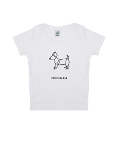 Baby Newborn Origami Chihuahua T-shirt