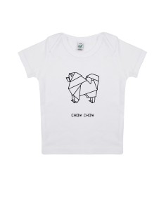 Baby Infants Origami Chow Chow T-shirt