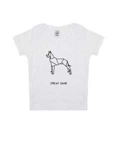 Baby Newborn Origami Great Dane T-shirt