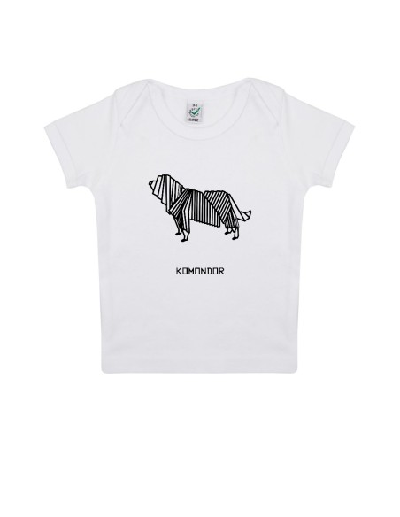 T-shirt Baby Neonati Origami Komondor