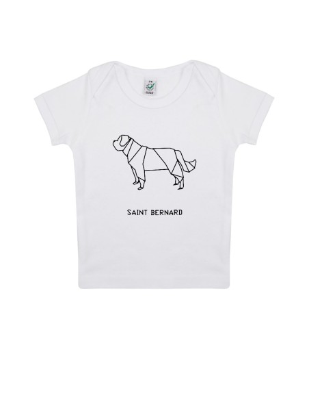 Baby Infants Origami Saint Bernard T-shirt