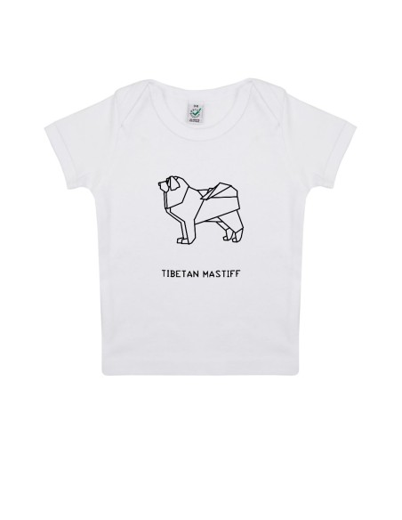 Baby Babies Origami Tibetan Mastiff T-shirt