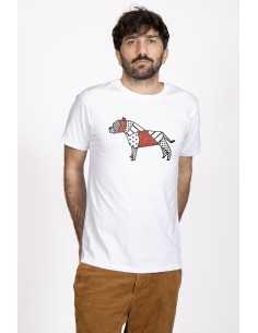 T-shirt Men's Pop Origami Pitbull
