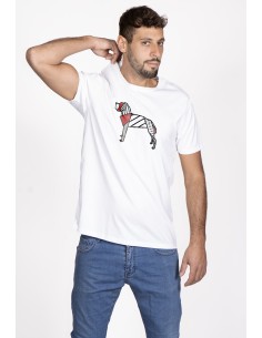 T-shirt Men's Pop Origami American Mastiff