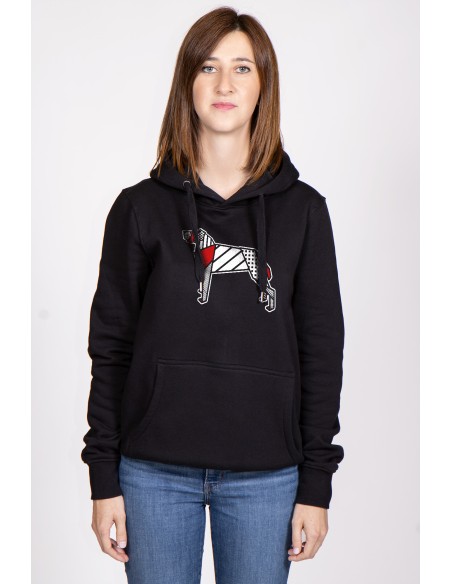 Felpa Con Cappuccio Donna Pop Origami American Mastiff