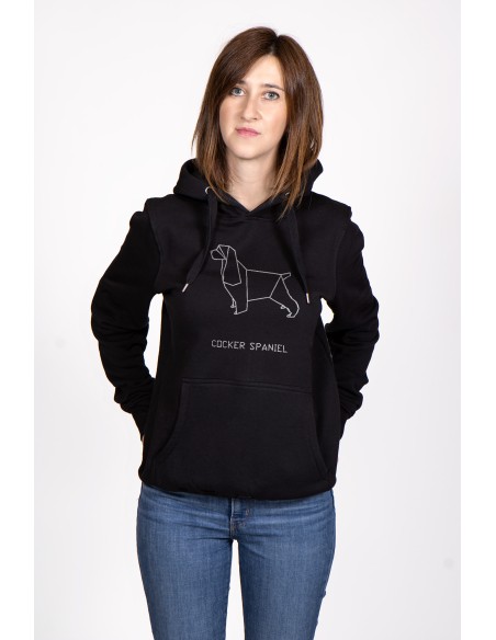 Origami Cocker Spaniel Women's Hoodie