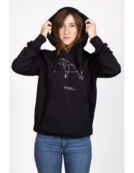 Origami Pitbull Women's Hoodie